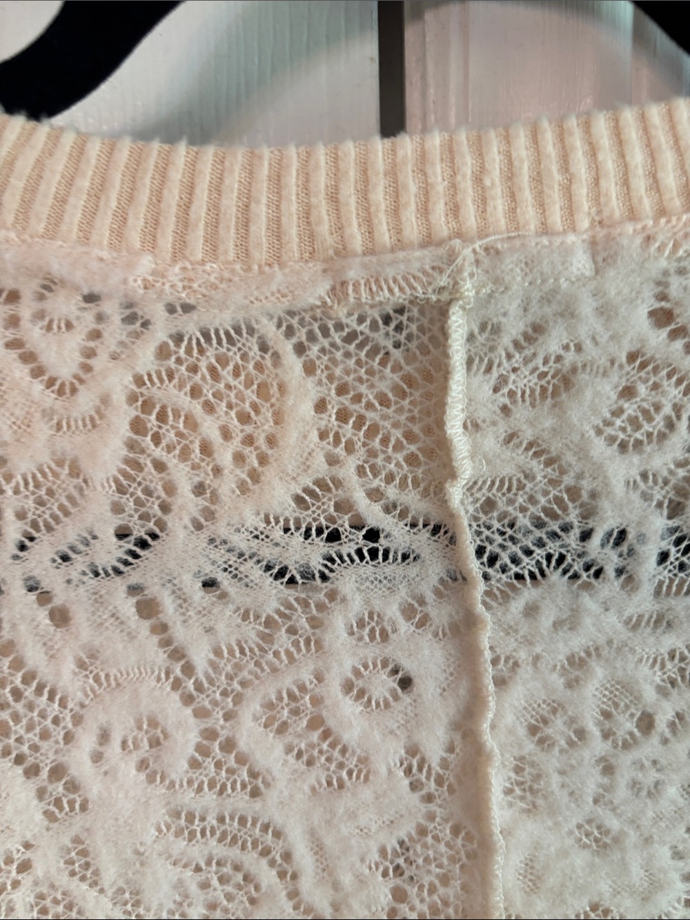 gimmicks by BKE Cream Lace Long-Sleeve Sweatshirt - Picture 10 of 12